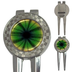 Sunflower Digital Flower Black Hole 3-in-1 Golf Divots by Wegoenart