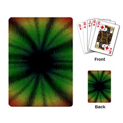 Sunflower Digital Flower Black Hole Playing Cards Single Design by Wegoenart