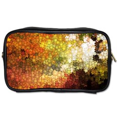 Autumn Kaleidoscope Art Pattern Toiletries Bag (one Side) by Wegoenart