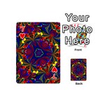 Kaleidoscope Pattern Ornament Playing Cards 54 (Mini) Front - Heart7