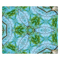 Forest Kaleidoscope Pattern Double Sided Flano Blanket (small)  by Wegoenart