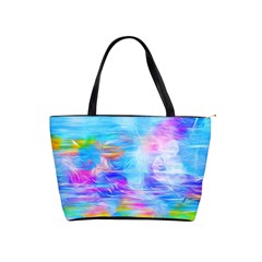 Background Drips Fluid Colorful Classic Shoulder Handbag