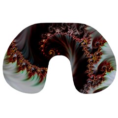 Digital Fractal Fractals Fantasy Travel Neck Pillows by Wegoenart