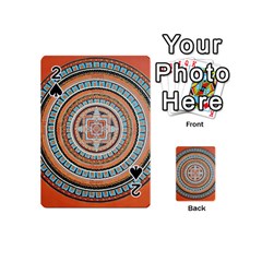 Mandala Art Painting Acrylic Playing Cards 54 (mini) by Wegoenart