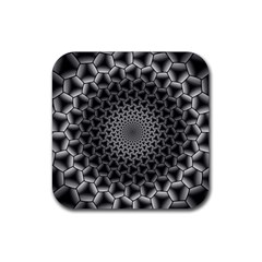 Pattern Abstract Graphic District Rubber Coaster (square) 