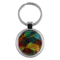 Background Color Template Abstract Key Chains (round)  by Wegoenart