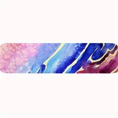 Painting Abstract Blue Pink Spots Large Bar Mats by Wegoenart