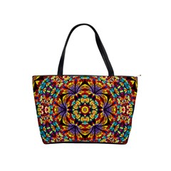 Flowers Kaleidoscope Art Pattern Classic Shoulder Handbag