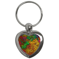 Background Color Template Abstrac Key Chains (heart) 