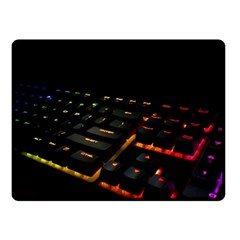 Keyboard Led Technology Double Sided Fleece Blanket (small)  by Wegoenart