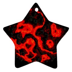 Lava Planet Space Universe Fire Star Ornament (two Sides) by Wegoenart