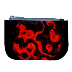 Lava Planet Space Universe Fire Large Coin Purse by Wegoenart