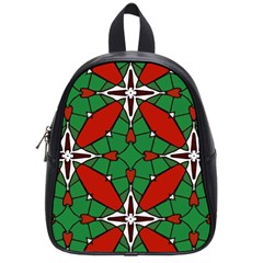 Christmas Seamless Pattern Xmas School Bag (small) by Wegoenart