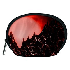 Sci Fi Red Fantasy Futuristic Accessory Pouch (Medium)