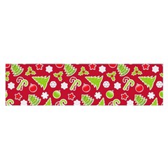 Christmas Paper Scrapbooking Pattern Satin Scarf (oblong)