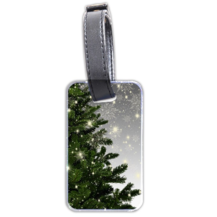 Christmas Fir Tree Mockup Star Luggage Tags (Two Sides)