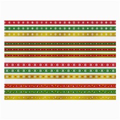 Christmas Ribbons Christmas Gold Large Glasses Cloth (2-side) by Wegoenart