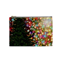 Christmas Tree Fir Tree Star Cosmetic Bag (medium) by Wegoenart