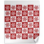 Snowflake Red White Canvas 16  x 20  15.75 x19.29  Canvas - 1