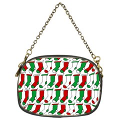 Stocking Background Chain Purse (One Side)