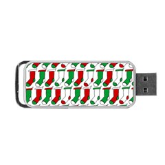 Stocking Background Portable Usb Flash (one Side) by Wegoenart