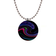 Art Abstract Colorful Abstract 1  Button Necklace by Wegoenart