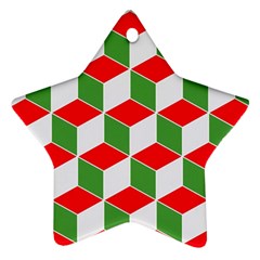 Christmas Abstract Background Ornament (Star)