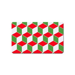 Christmas Abstract Background Magnet (Name Card)