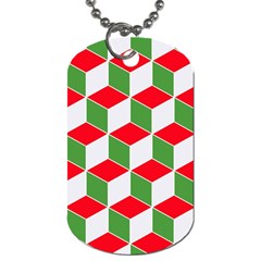 Christmas Abstract Background Dog Tag (One Side)