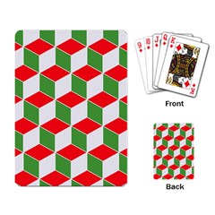 Christmas Abstract Background Playing Cards Single Design by Wegoenart