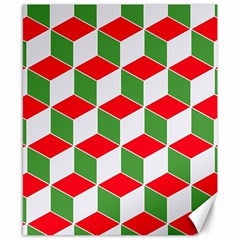 Christmas Abstract Background Canvas 8  x 10 