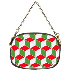 Christmas Abstract Background Chain Purse (One Side)