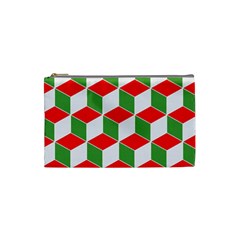 Christmas Abstract Background Cosmetic Bag (Small)