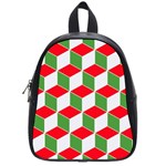 Christmas Abstract Background School Bag (Small) Front