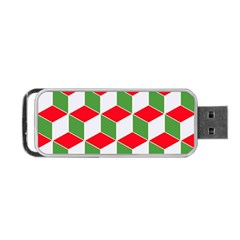 Christmas Abstract Background Portable USB Flash (Two Sides)