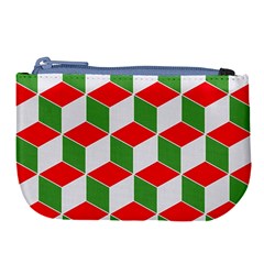 Christmas Abstract Background Large Coin Purse