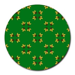 Background Christmas Round Mousepads