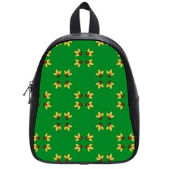 Background Christmas School Bag (small) by Wegoenart