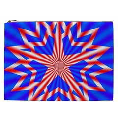 Star Explosion Burst Usa Red Cosmetic Bag (xxl) by Wegoenart