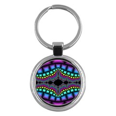 Fractal Art Artwork Digital Art Key Chains (round)  by Wegoenart