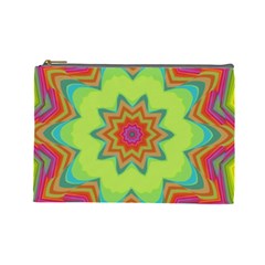 Abstract Art Abstract Background Green Cosmetic Bag (large) by Wegoenart