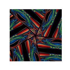 Abstract Art Pattern Small Satin Scarf (square)