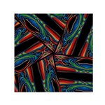 Abstract Art Pattern Small Satin Scarf (Square) Front