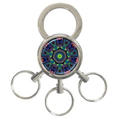 Abstract Art Background 3-ring Key Chains by Wegoenart