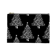 Christmas Tree Modern Background Cosmetic Bag (large) by Wegoenart