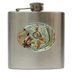 Fish Underwater Cubism Mosaic Hip Flask (6 Oz) by Wegoenart