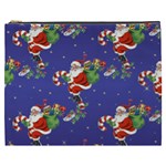 Christmas Vintage Santa Background Cosmetic Bag (XXXL) Front