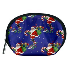 Christmas Vintage Santa Background Accessory Pouch (medium)