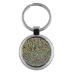 Background Cubism Mosaic Vintage Key Chains (Round) 