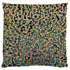 Background Cubism Mosaic Vintage Large Cushion Case (Two Sides)